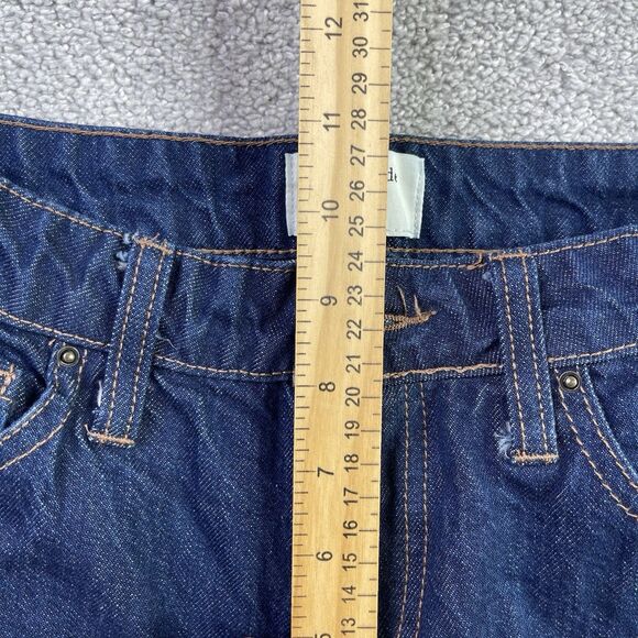 Kate Spade X Target Jeans Women’s 0 Blue Wide Leg Mid-Rise Dark Wash Cuffed - Picture 8 of 11